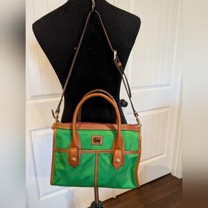 Dooney & Bourke Green and Tan Bag